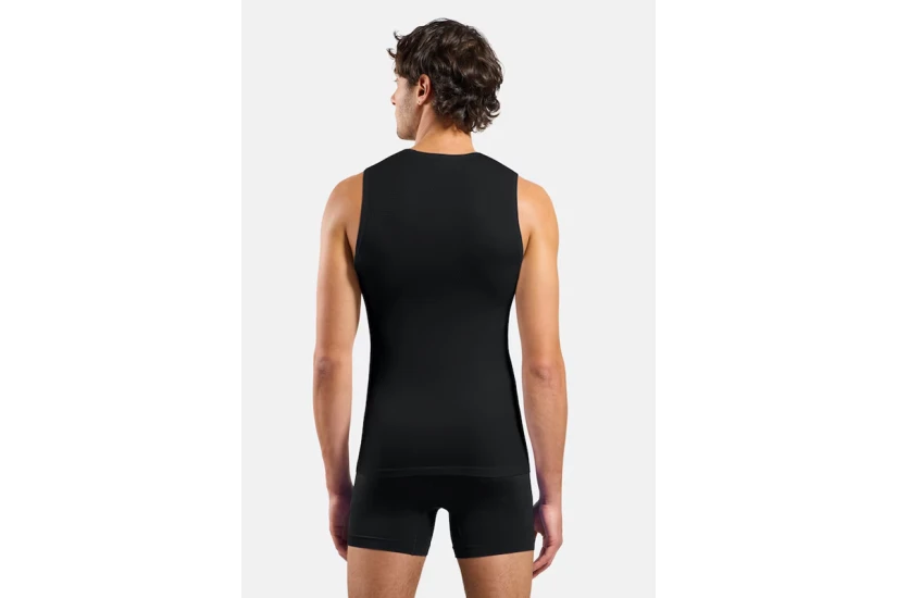 Odlo Active Light Base Layer Ανδρική Αμάνικη Μπλούζα Μαύρη