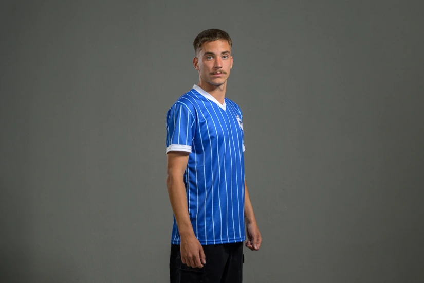 PAS Giannina F.C. Retro Ποδοσφαιρική Φανέλα 1983-84 Μπλε, Λευκή