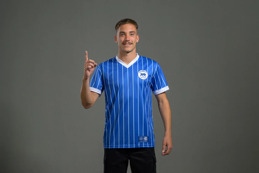 PAS Giannina F.C. Retro Ποδοσφαιρική Φανέλα 1983-84 Μπλε, Λευκή