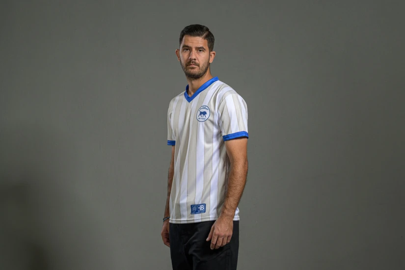 PAS Giannina F.C. Retro Ποδοσφαιρική Φανέλα 1985-86 Λευκή, Μπεζ, Μπλε