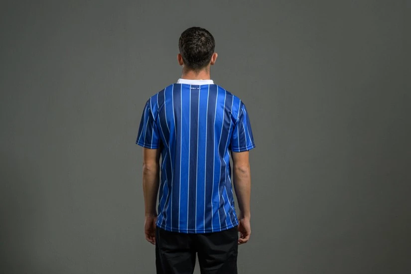 PAS Giannina F.C. Retro Ποδοσφαιρική Φανέλα 1986-87 Μπλε, Μπλε Σκούρο Λευκή