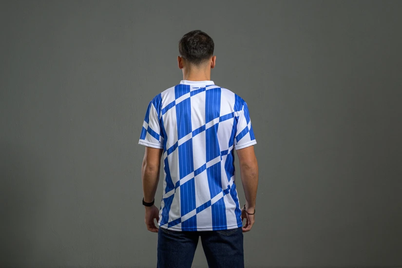 PAS Giannina F.C. Retro Ποδοσφαιρική Φανέλα 1989-90 Μπλε, Λευκή