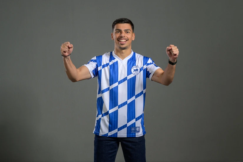 PAS Giannina F.C. Retro Ποδοσφαιρική Φανέλα 1989-90 Μπλε, Λευκή