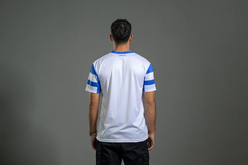 PAS Giannina F.C. Retro Ποδοσφαιρική Φανέλα 1990-91 Λευκή, Μπλε