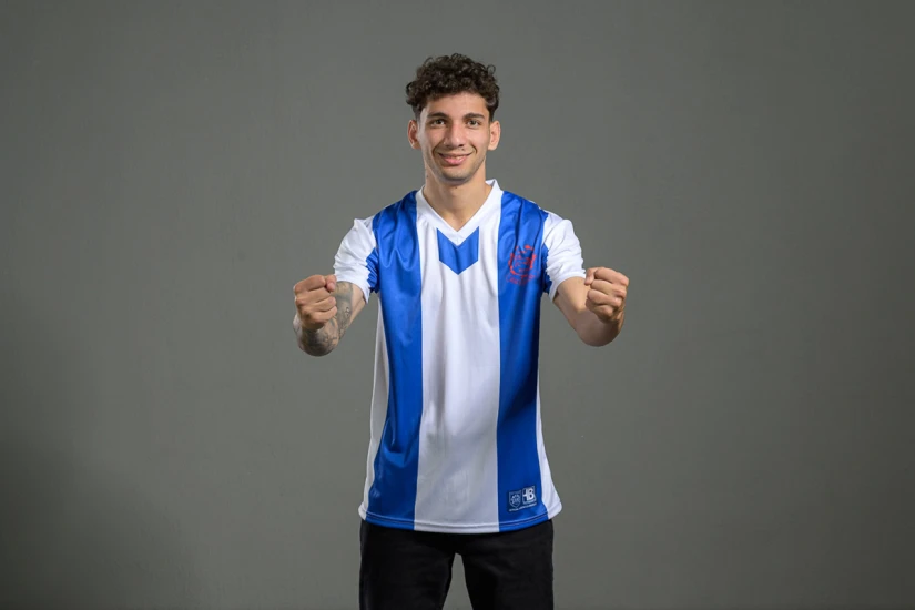 PAS Giannina F.C. Retro Ποδοσφαιρική Φανέλα 1996-97 Λευκή, Μπλε, Κόκκινη