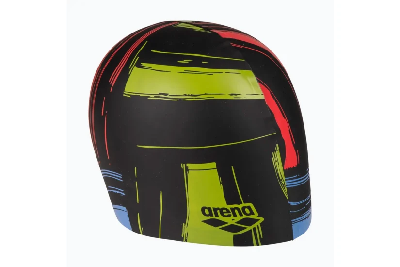 Arena Print 2 Σκουφάκι Κολύμβησης (1E368 124 BLACK)