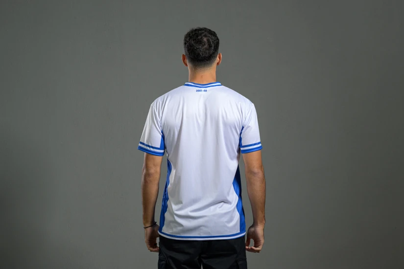 PAS Giannina F.C. Retro Ποδοσφαιρική Φανέλα 2001-02 Λευκή, Μπλε