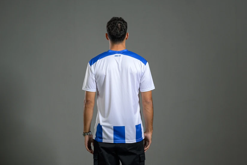 PAS Giannina F.C. Retro Ποδοσφαιρική Φανέλα 2002-03 Μπλε, Λευκή