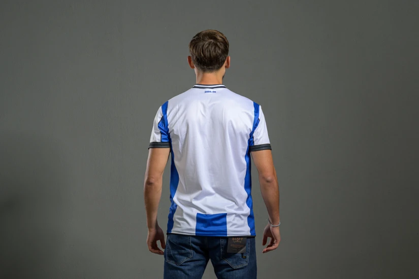 PAS Giannina F.C. Retro Ποδοσφαιρική Φανέλα 2004-05 Λευκή, Μπλε