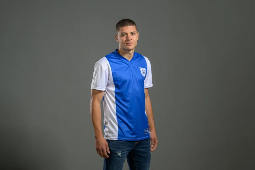 PAS Giannina F.C. Retro Ποδοσφαιρική Φανέλα 2008-09 Μπλε, Λευκή