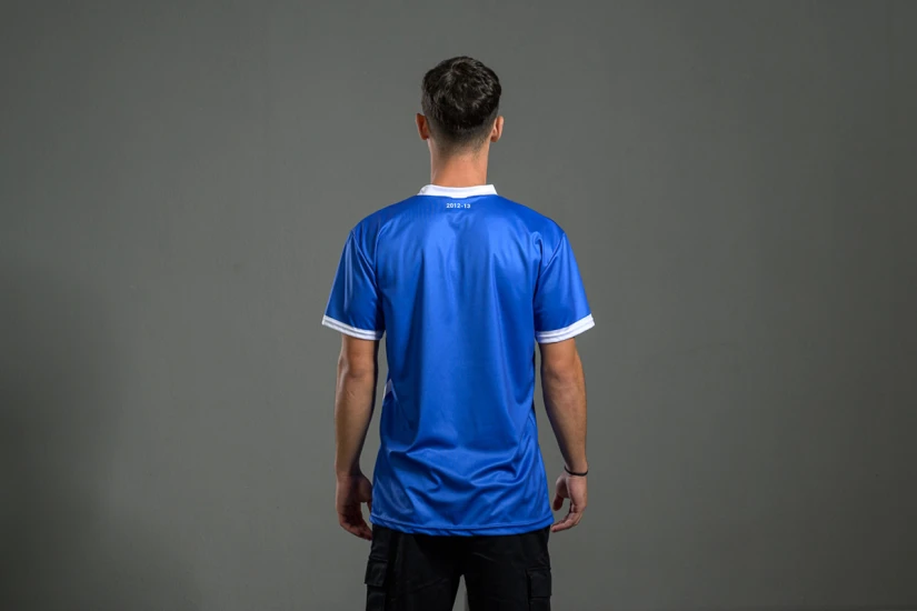 PAS Giannina F.C. Retro Ποδοσφαιρική Φανέλα 2012-13 Μπλε, Λευκή