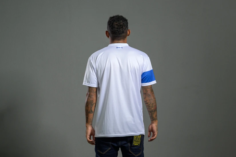 PAS Giannina F.C. Retro Ποδοσφαιρική Φανέλα 2013-14 Λευκή, Μπλε