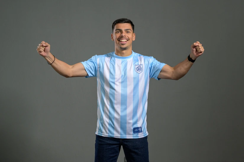 PAS Giannina F.C. Retro Ποδοσφαιρική Φανέλα 2017-18 Γαλάζια, Λευκή