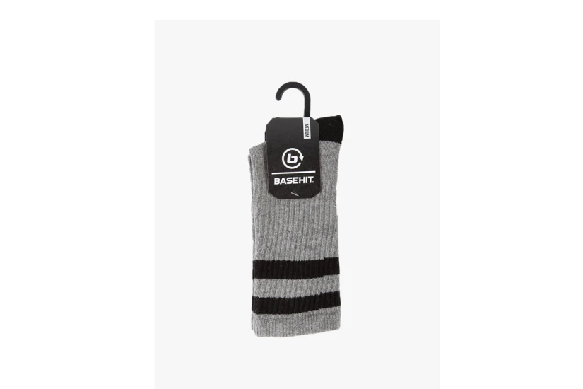 Basehit Unisex Κάλτσες μέχρι τη γάμπα Γκρι