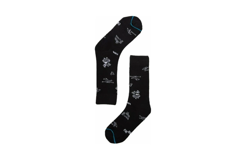 Basehit Havaba Cuba Unisex Κάλτσες μέχρι τη Γάμπα Μαύρες