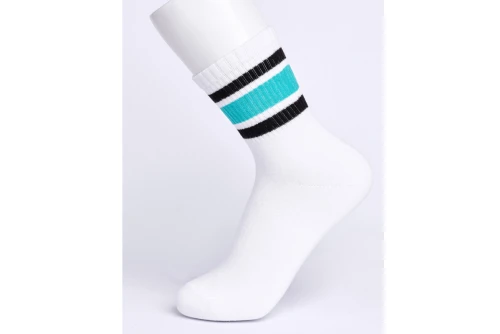 Emerson Tri-Stripeκάλτσες Ψηλές 1 Ζευγάρι (202.EU08.35 WHITE-BLACK-GREEN)