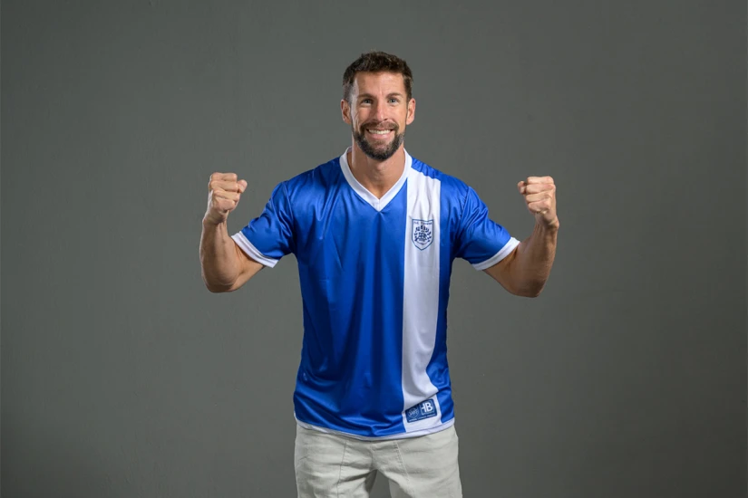 PAS Giannina F.C. Retro Ποδοσφαιρική Φανέλα 2021-22 Μπλε, Λευκή
