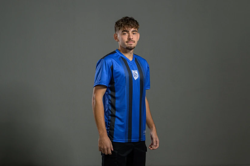 PAS Giannina F.C. Retro Ποδοσφαιρική Φανέλα 2024-25 Μπλε, Μαύρη