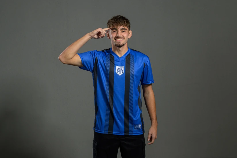 PAS Giannina F.C. Retro Ποδοσφαιρική Φανέλα 2024-25 Μπλε, Μαύρη