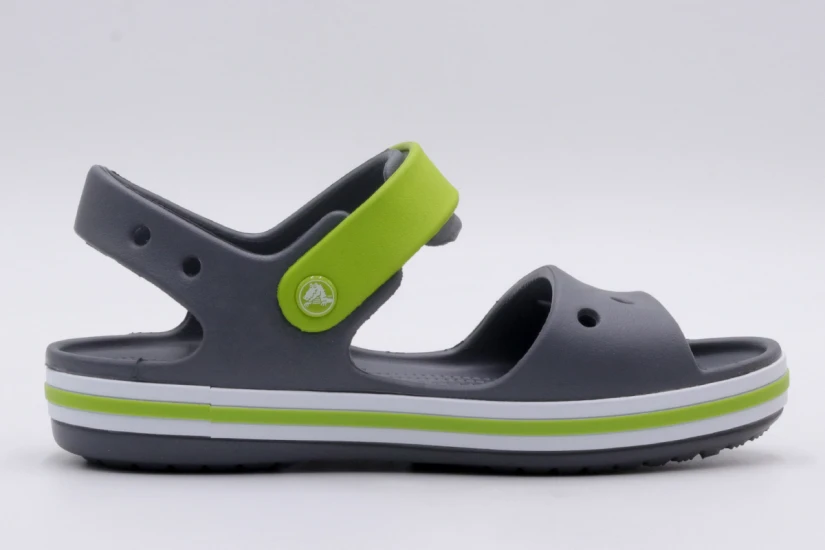 Crocs Bayaband Βρεφικά-Παιδικά Σανδάλια Γκρι, Πράσινα