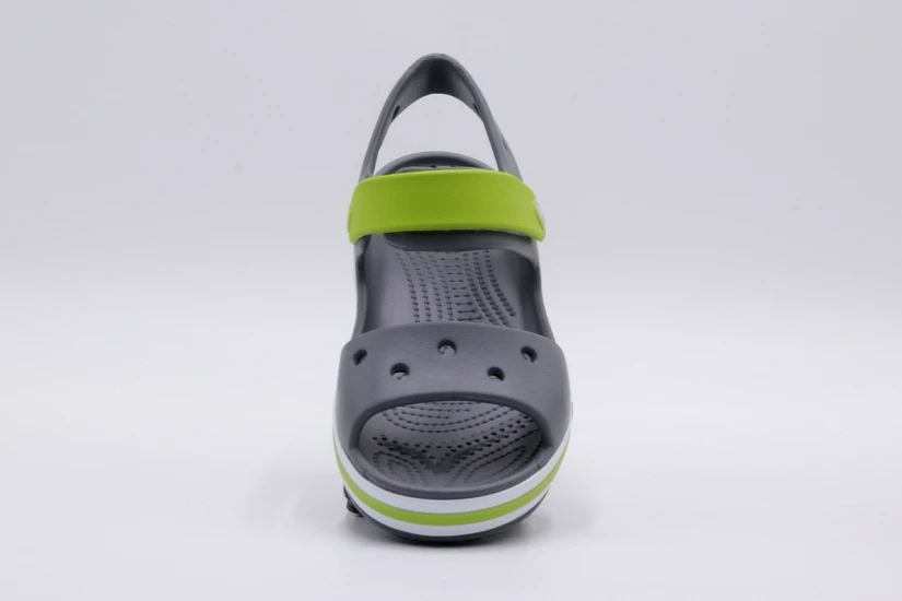 Crocs Bayaband Βρεφικά-Παιδικά Σανδάλια Γκρι, Πράσινα