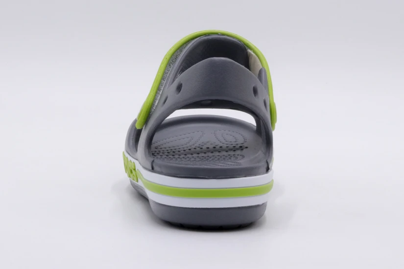 Crocs Bayaband Βρεφικά-Παιδικά Σανδάλια Γκρι, Πράσινα