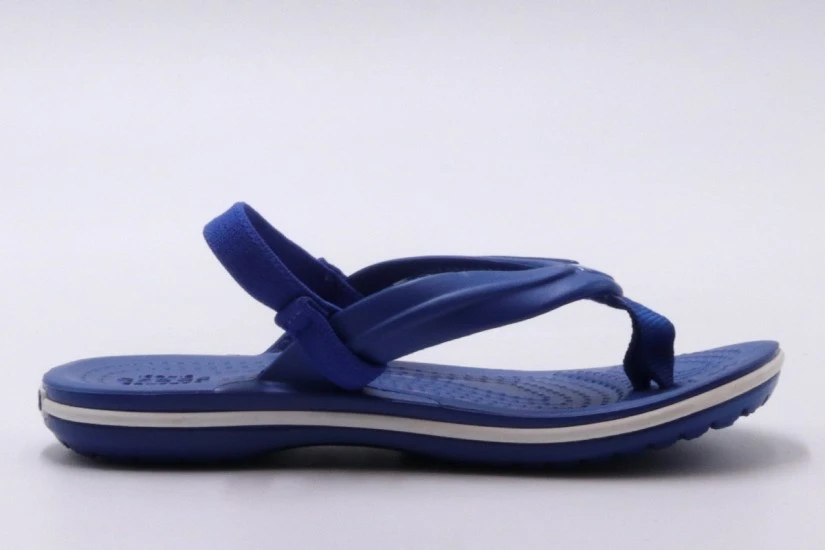Crocs Crocband Strap Flip Βρεφικές Σαγιονάρες Ρουά, Λευκές