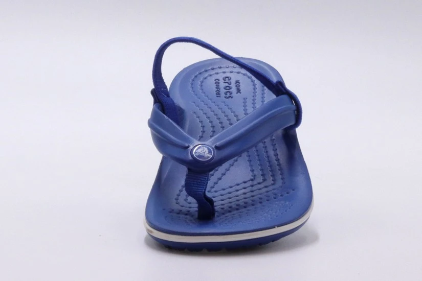 Crocs Crocband Strap Flip Βρεφικές Σαγιονάρες Ρουά, Λευκές