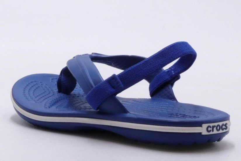 Crocs Crocband Strap Flip Βρεφικές Σαγιονάρες Ρουά, Λευκές