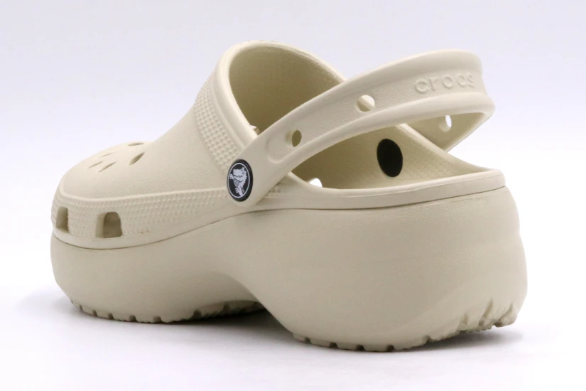 Crocs Classic Platform Σαμπό Μπεζ