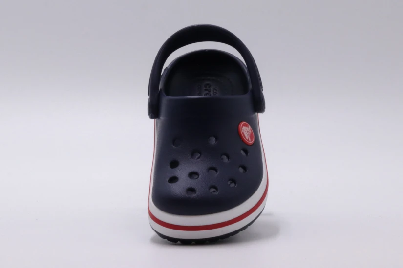 Crocs Crocband Clog T Βρεφικά Σαμπό Μπλε Σκούρο, Λευκά, Κόκκινα
