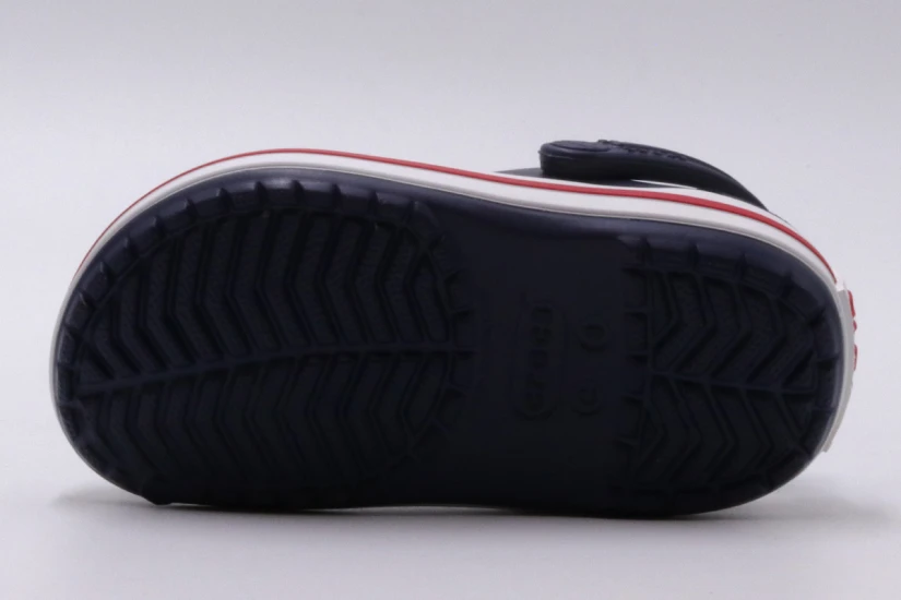 Crocs Crocband Clog T Βρεφικά Σαμπό Μπλε Σκούρο, Λευκά, Κόκκινα