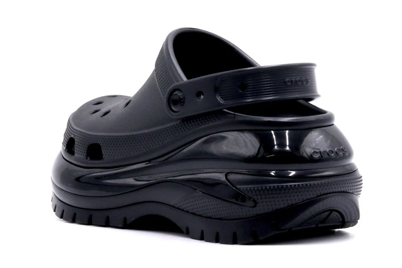 Crocs Mega Crush Γυναικεία Σαμπό Μαύρα