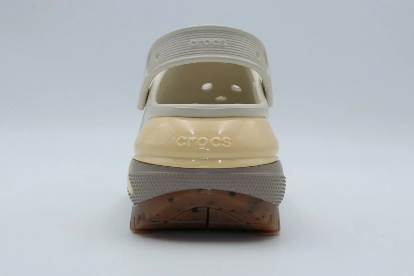 Crocs Mega Crush Γυναικεία Σαμπό Μπεζ, Καφέ, Κίτρινα