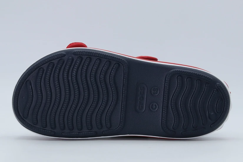 Crocs Crocband Cruiser Παιδικά Σανδάλια Μπλε Σκούρο, Κόκκινο, Λευκό