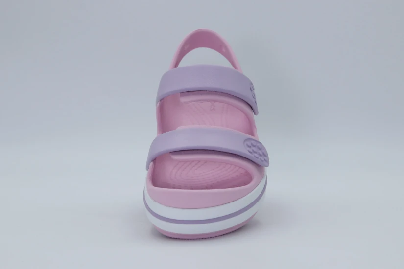 Crocs Crocband Cruiser Παιδικά Σανδάλια Ροζ, Λιλά, Λευκά