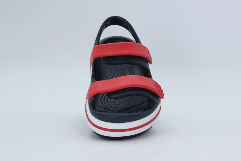 Crocs Crockband Cruiser Βρεφικά Σανδάλια Μπλε Σκούρο, Κόκκινα, Λευκά
