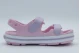 Crocs Crockband Cruiser Βρεφικά Σανδάλια Ροζ, Λιλά, Λευκά