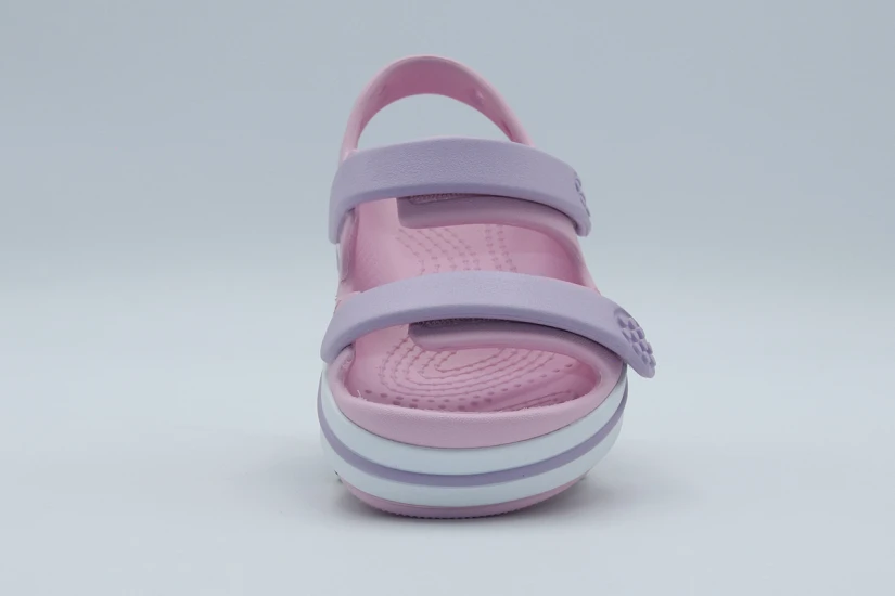 Crocs Crockband Cruiser Βρεφικά Σανδάλια Ροζ, Λιλά, Λευκά
