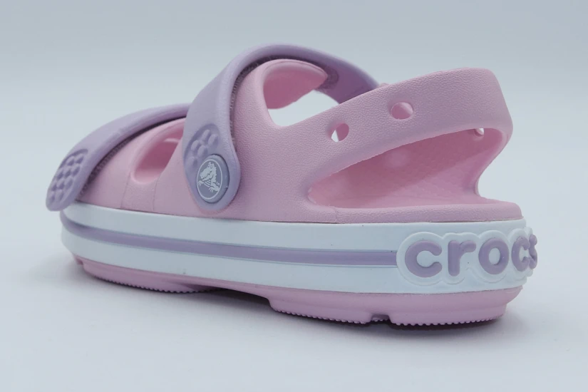 Crocs Crockband Cruiser Βρεφικά Σανδάλια Ροζ, Λιλά, Λευκά