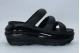 Crocs Mega Crush Triple Strap Σανδάλια Μαύρα