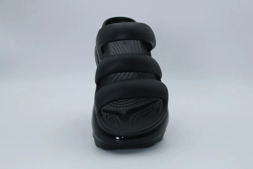 Crocs Mega Crush Triple Strap Σανδάλια Μαύρα