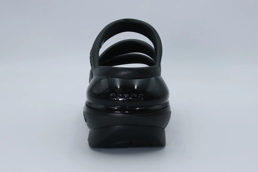 Crocs Mega Crush Triple Strap Σανδάλια Μαύρα