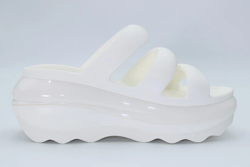 Crocs Mega Crush Triple Strap Σανδάλια Λευκά