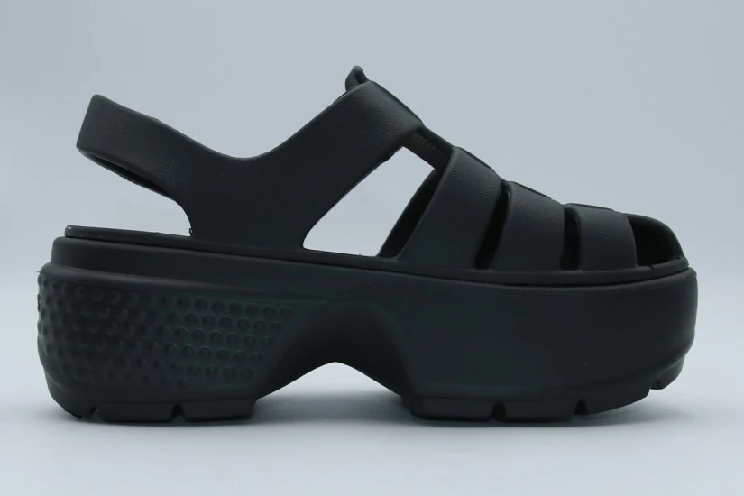 Crocs Stomp Fisherman Σανδάλια Μαύρα
