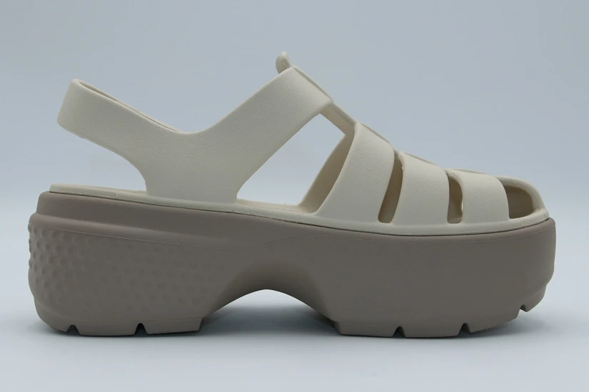 Crocs Stomp Fisherman Σανδάλια Μπεζ, Πουρό