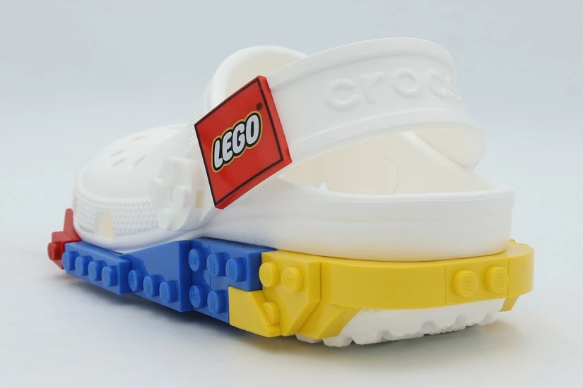 Crocs 4LW System Lego Παιδικά Ανατομικά Σαμπό Λευκό, Διάφορα Χρώματα