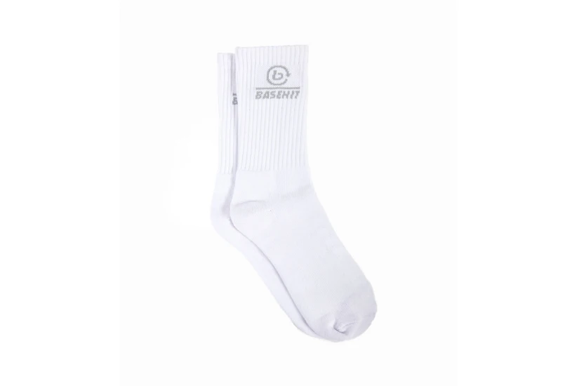 Basehit Unisex Κάλτσες μέχρι τη Γάμπα Λευκές 3 Ζευγάρια
