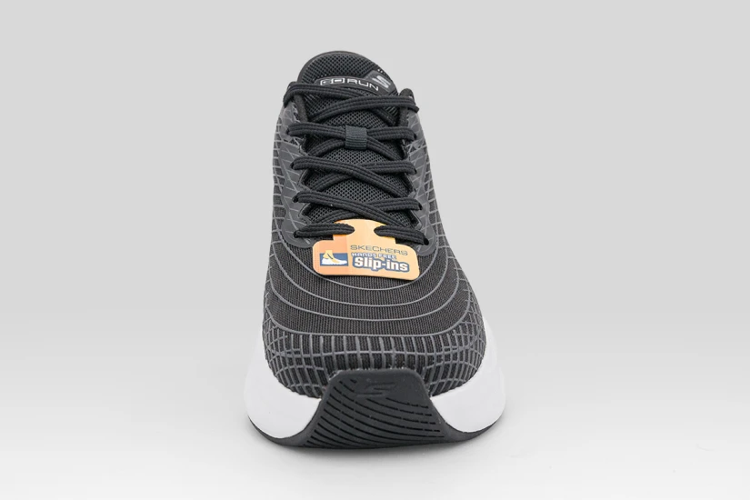 Skechers Max Cushioning Glide-Step - Sapphire Ανδρικά Sneakers Μαύρα, Λευκά