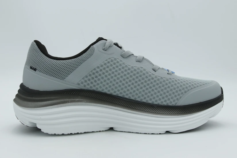 Skechers Max Cushioning Endeavour Ανδρικά Αθλητικά Παπούτσια για Τρέξιμο Γκρι, Μαύρα